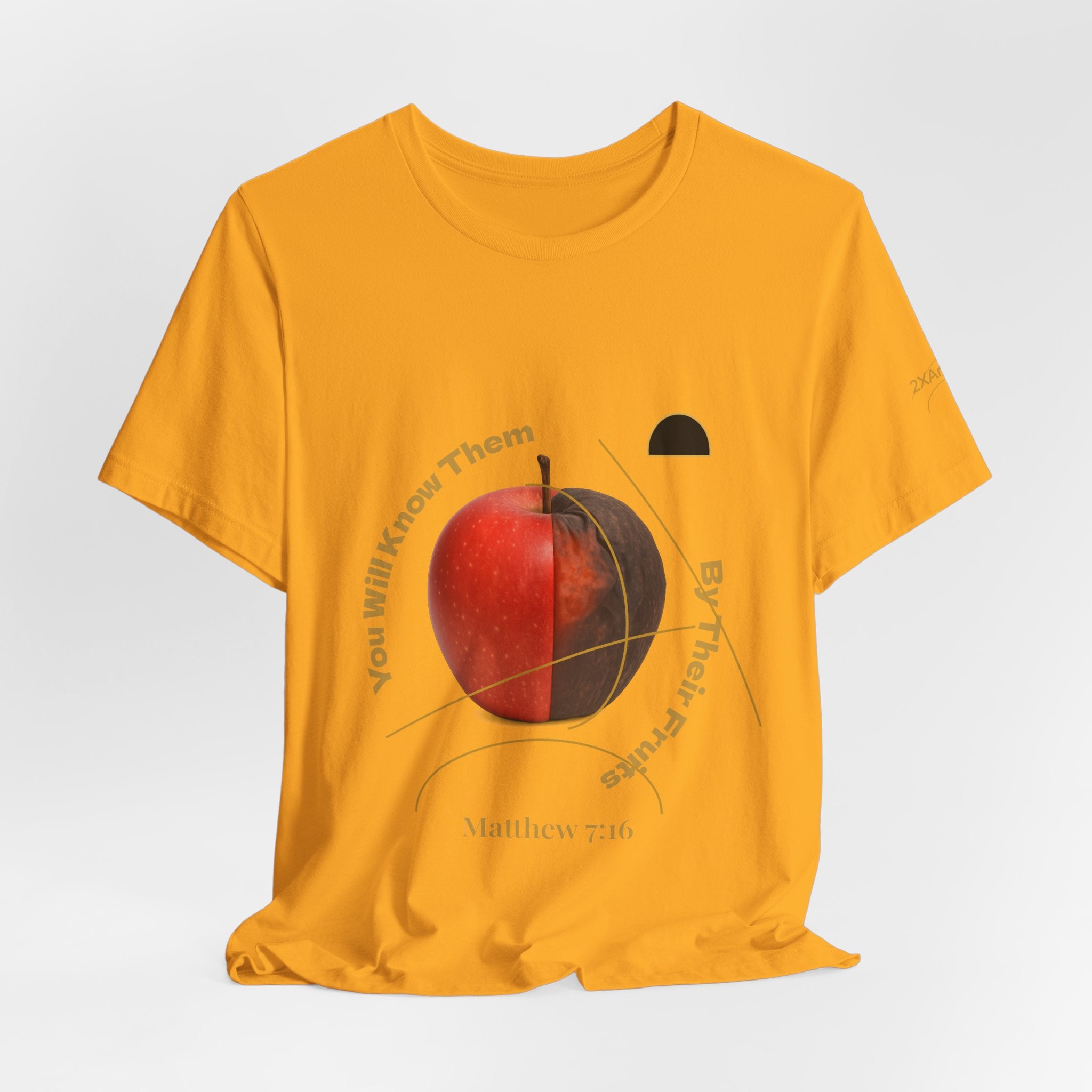 2XArcLine Matthew 7:16 “By Their Fruits” Tee/Bible verse