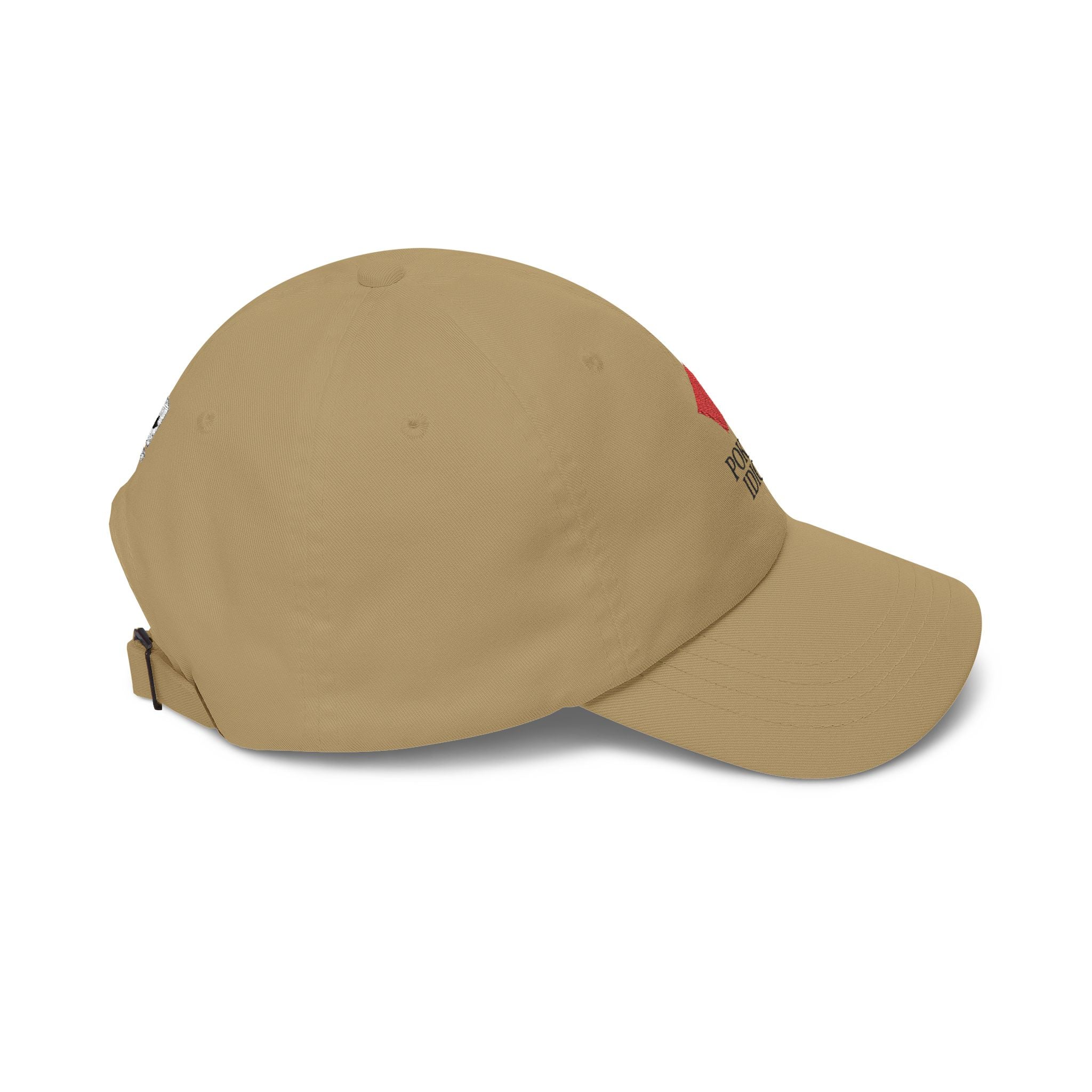 Poker Idiot Dad Cap – Diamond Logo / “ROCK” Side Embroidery – Tight Poker Player Hat