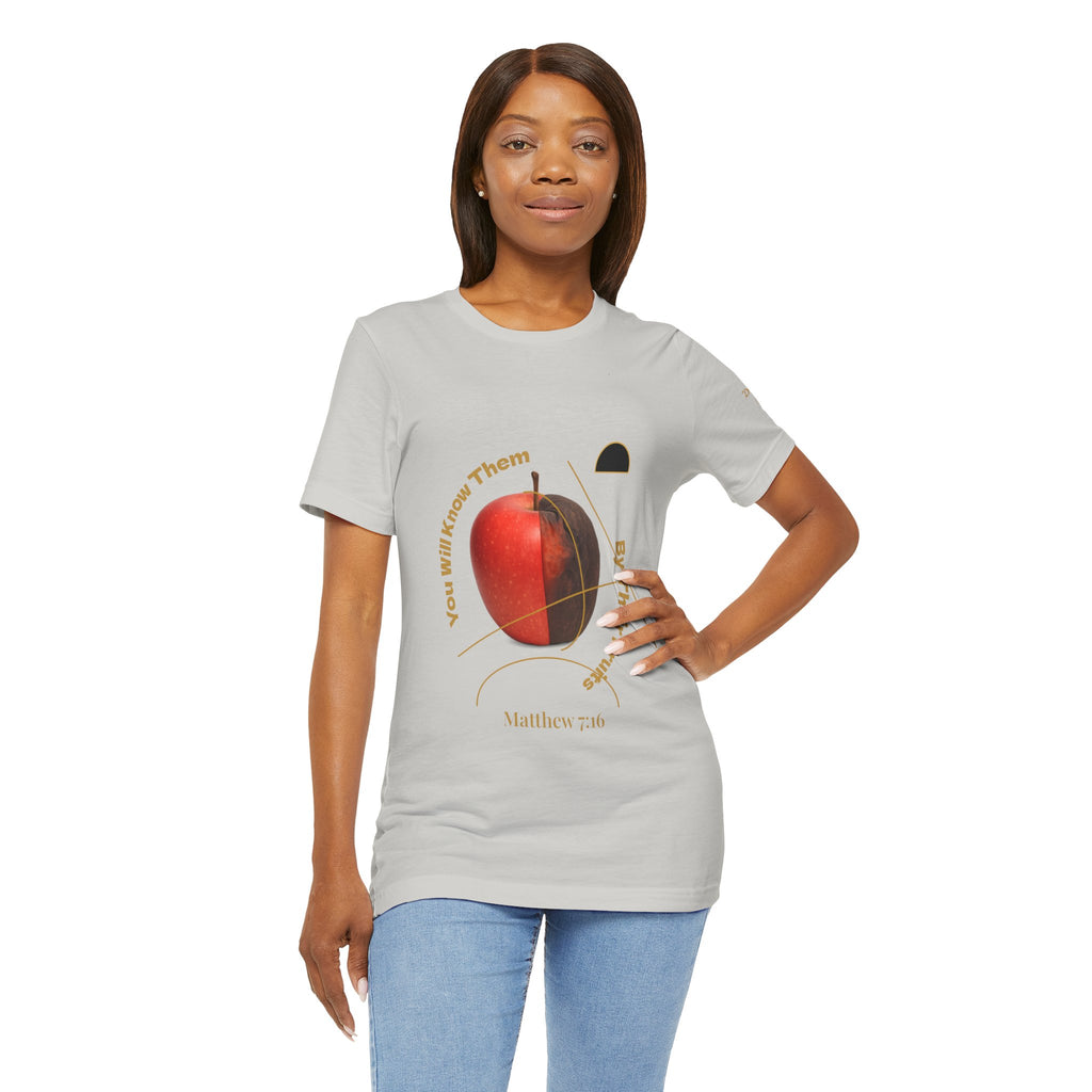 2XArcLine Matthew 7:16 “By Their Fruits” Tee/Bible verse