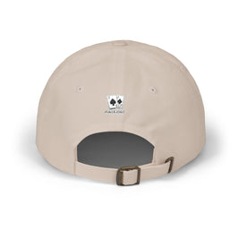 Poker Idiot Dad Cap – Diamond Logo / “FISH” Side Embroidery – Minimal Poker Streetwear