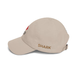 Poker Idiot Dad Cap – Diamond Logo / “SHARK” Side Embroidery – Premium Poker Streetwear Hat