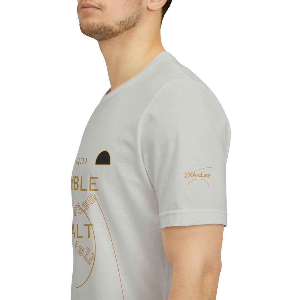 2XArcLine Luke 14:11 “Humble & Exalted” Tee/Bible verse