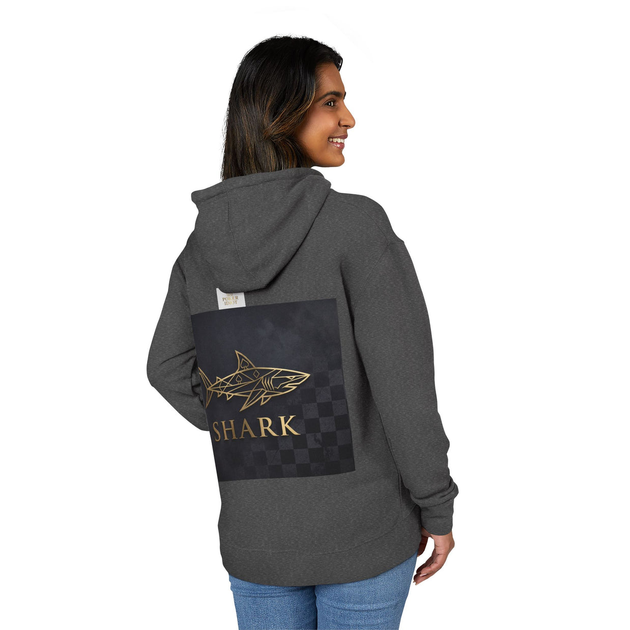 SHARK — Geometric Gold Poker Hoodie