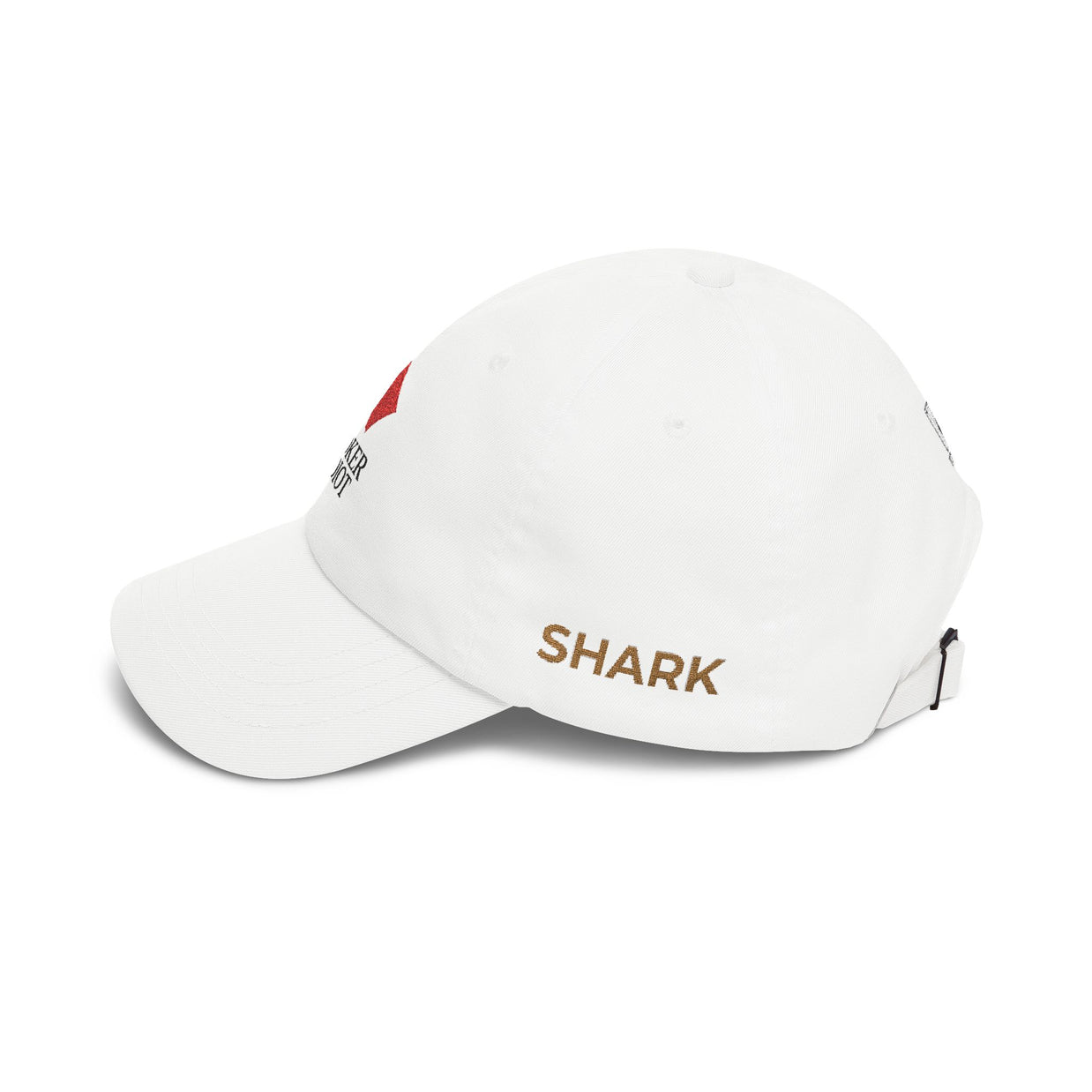 Poker Idiot Dad Cap – Diamond Logo / “SHARK” Side Embroidery – Premium Poker Streetwear Hat
