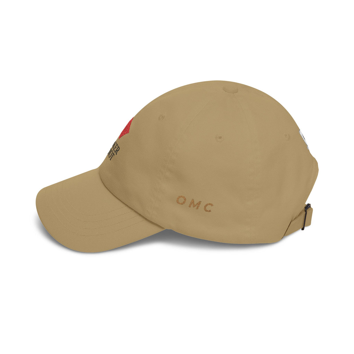 Poker Idiot Dad Cap – Diamond Logo / “OMC” Side Embroidery – Old Man Coffee Poker Hat