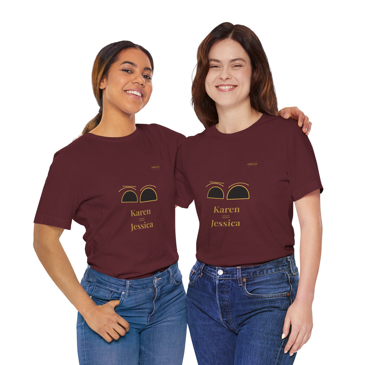 2XArcLine Minimalist(Karen =Jessica) Tee