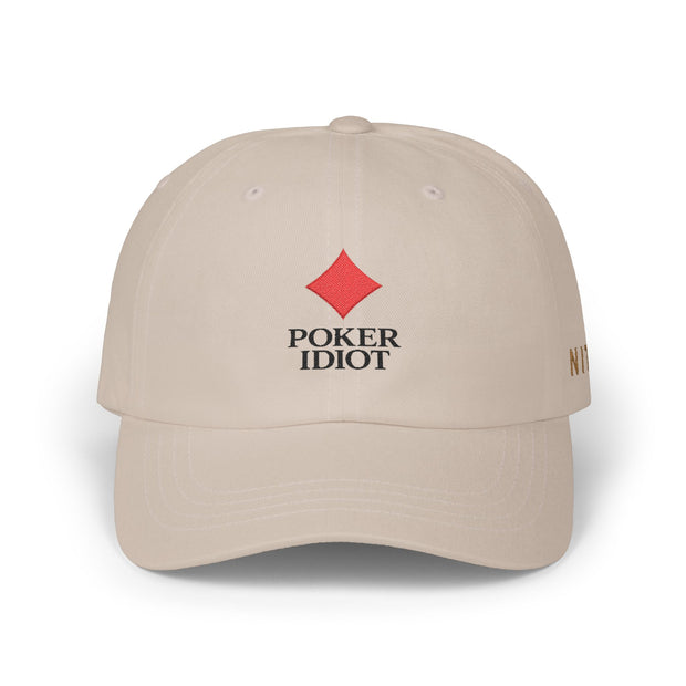 Poker Idiot Dad Cap – Diamond Logo / “NIT” Side Embroidery – Poker Streetwear Hat