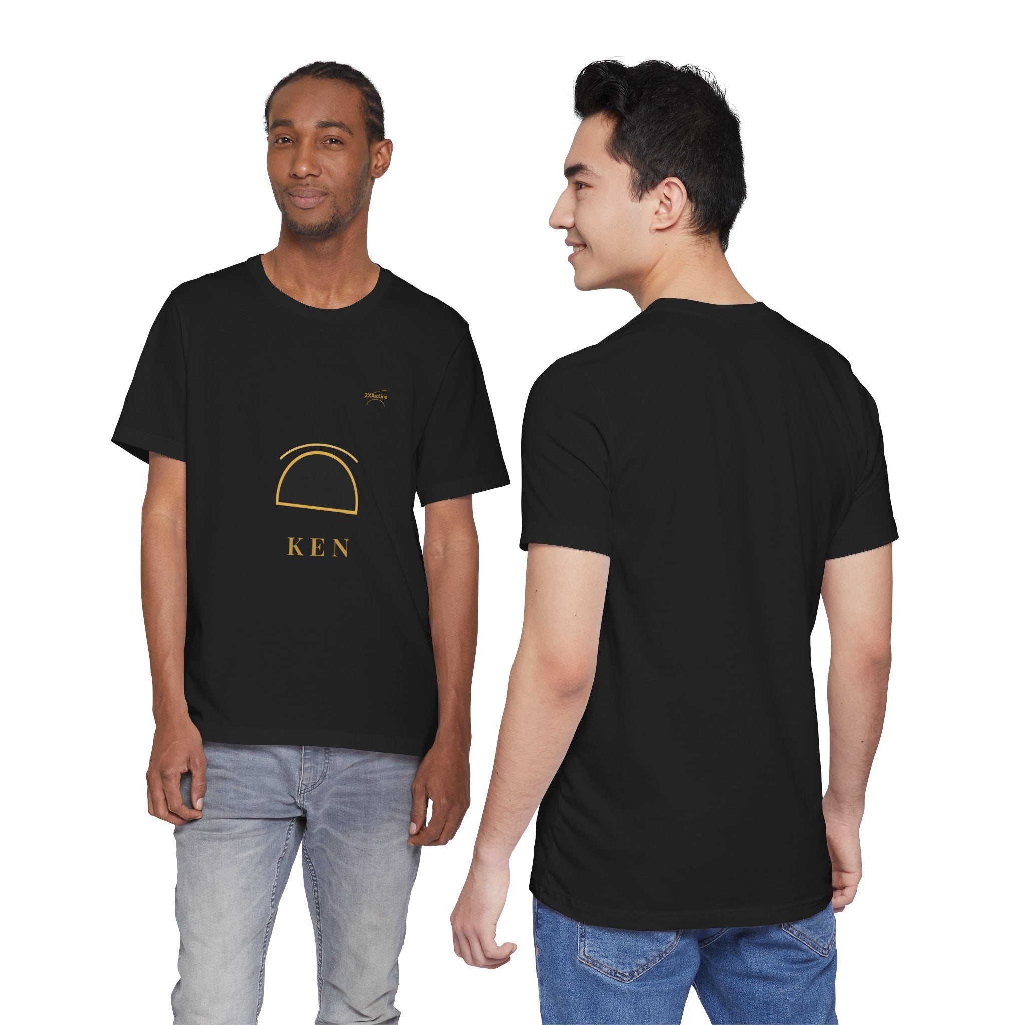 2XArcLine  Minimalist 'KEN' Graphic Tee