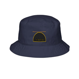 2XArcLine / ArcDome Embroidered Bucket Hat — Minimal Gold & Black Stitching