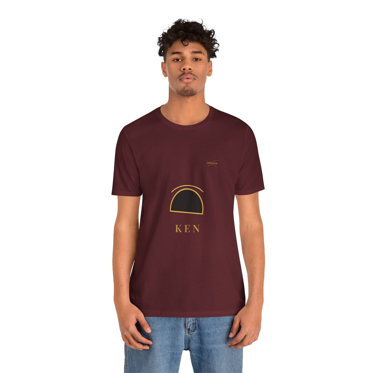 2XArcLine  Minimalist 'KEN' Graphic Tee