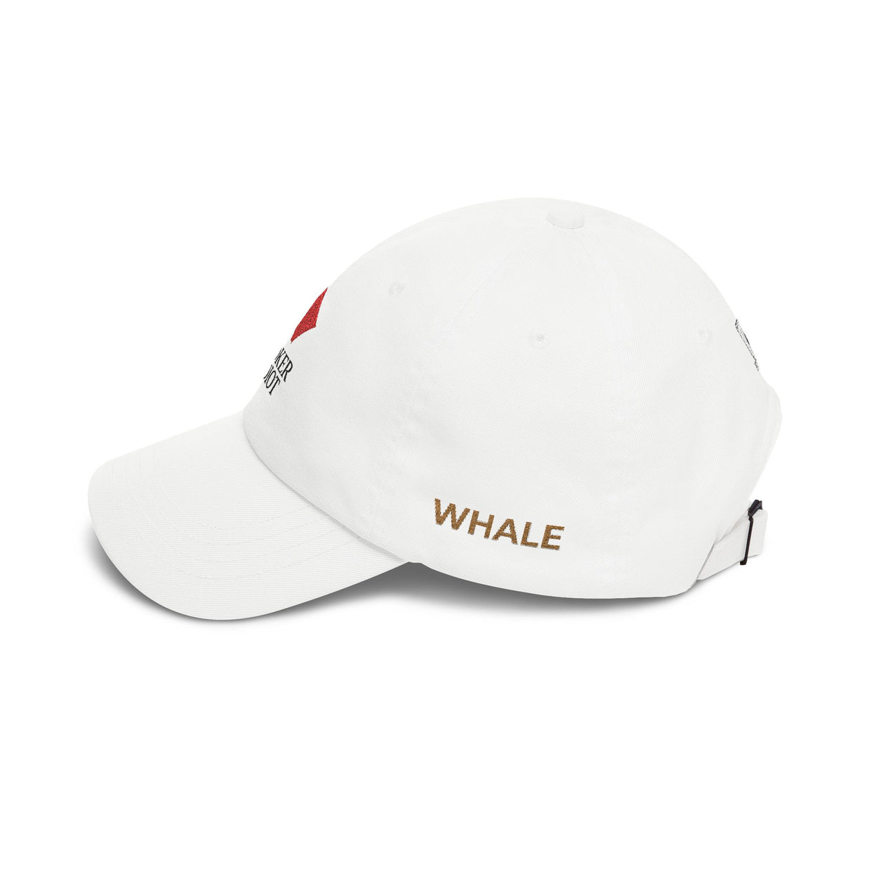 Poker Idiot Dad Cap – Diamond Logo / “WHALE” Side Embroidery – High Roller Poker Streetwear Hat