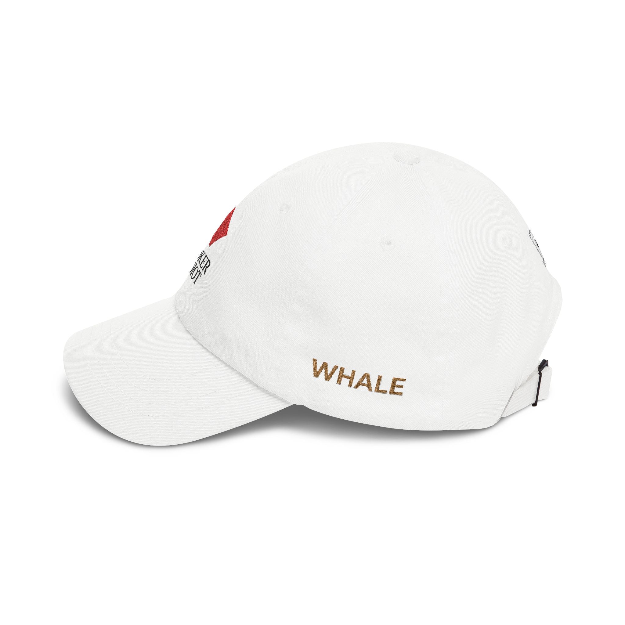 Poker Idiot Dad Cap – Diamond Logo / “WHALE” Side Embroidery – High Roller Poker Streetwear Hat