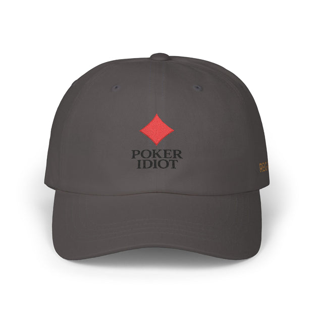 Poker Idiot Dad Cap – Diamond Logo / “REC-REC” Side Embroidery – Poker Insider Streetwear Hat