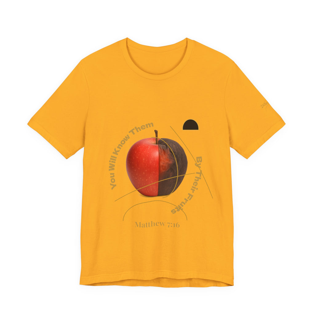 2XArcLine Matthew 7:16 “By Their Fruits” Tee/Bible verse