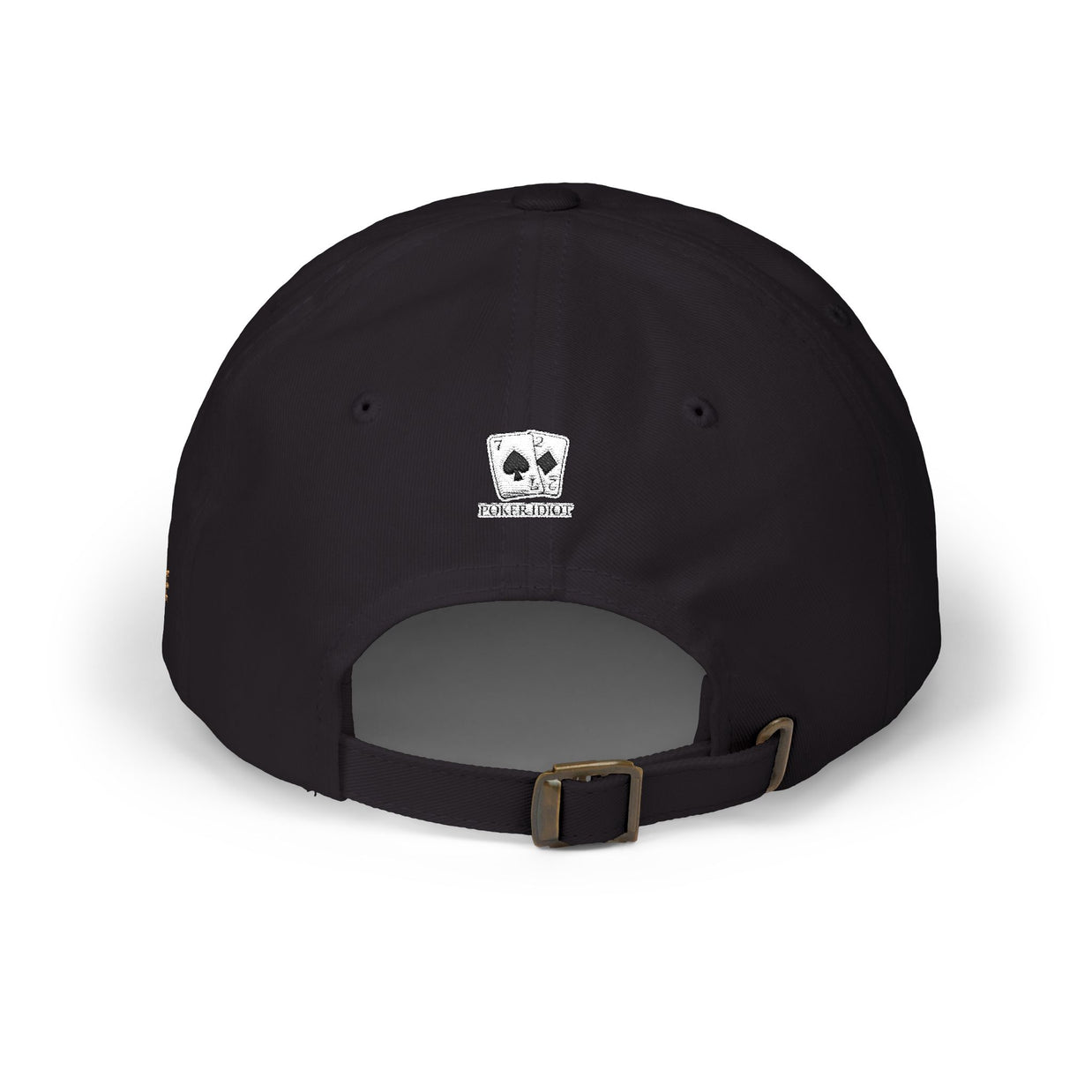 Poker Idiot Dad Cap – Diamond Logo / “WHALE” Side Embroidery – High Roller Poker Streetwear Hat