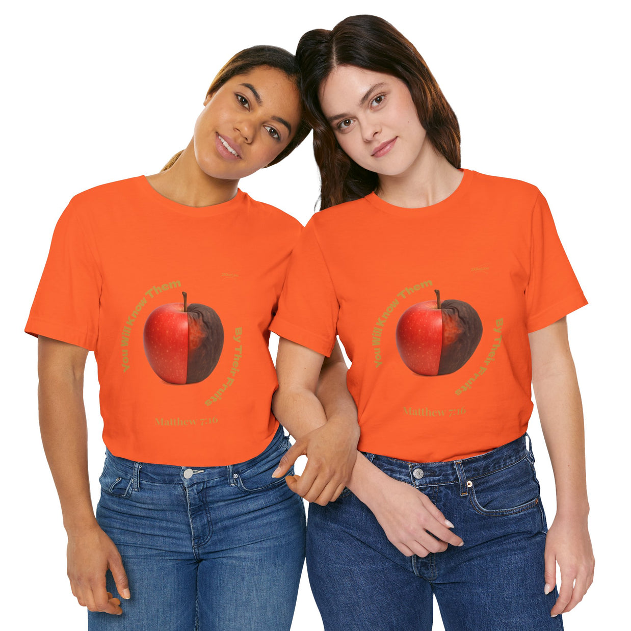 Matthew 7:16 “By Their Fruits” Tee/Bible verse
