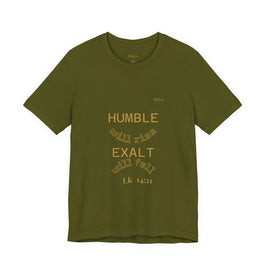 Luke 14:11 “Humble & Exalted” Tee/Bible verse