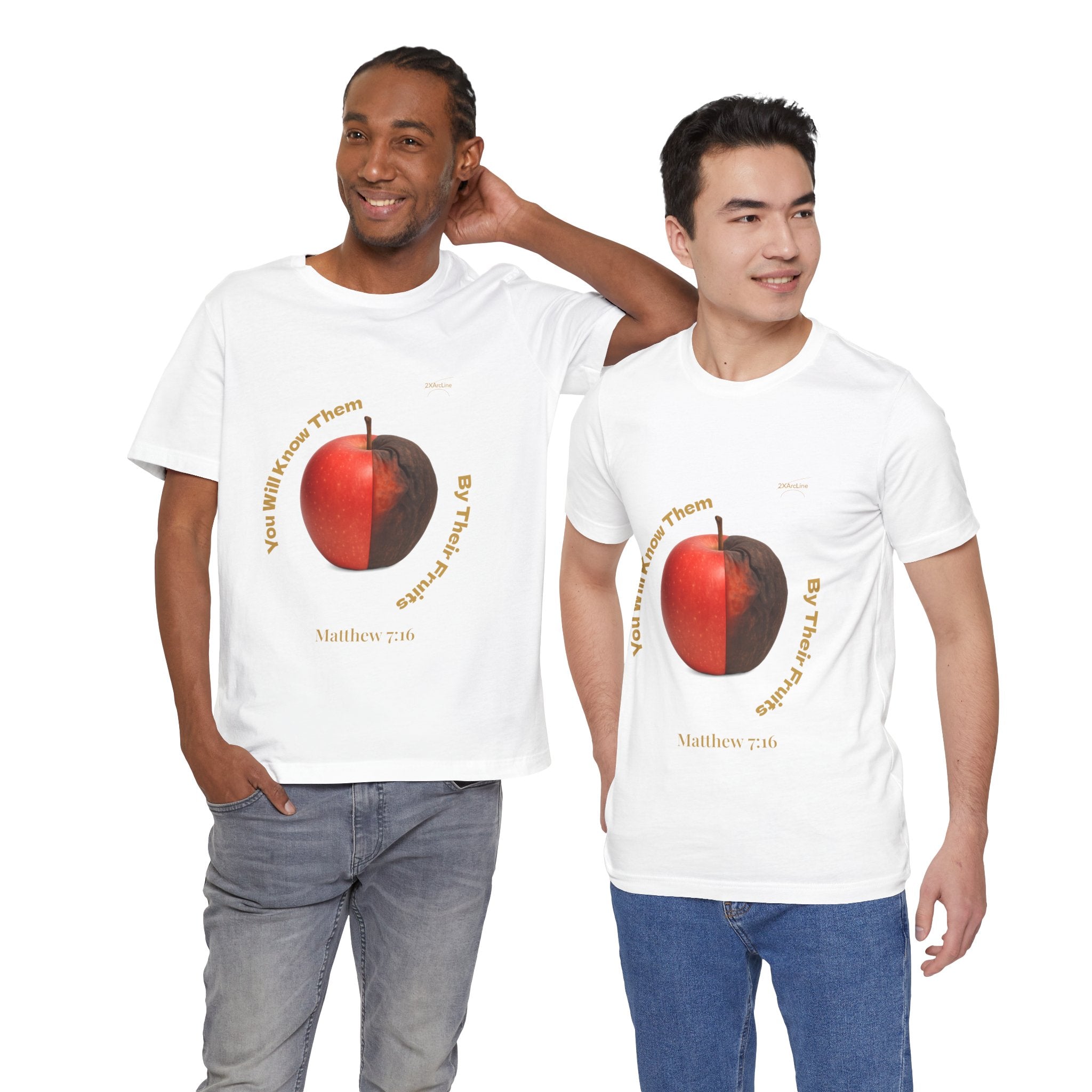Matthew 7:16 “By Their Fruits” Tee/Bible verse