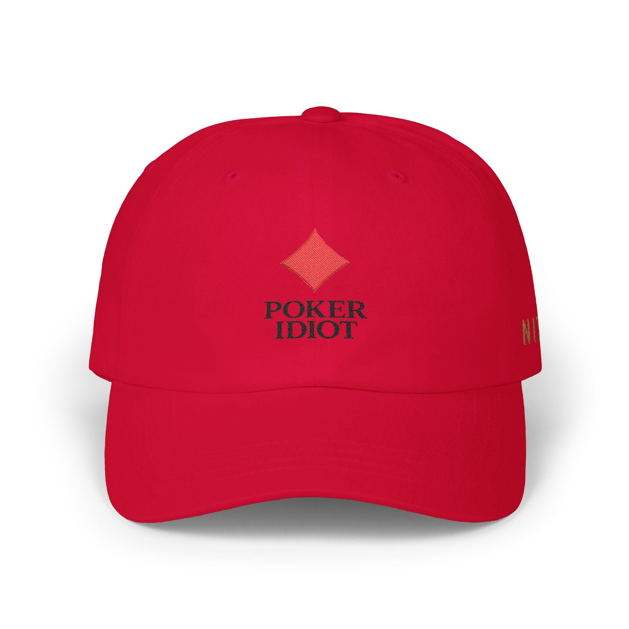 Poker Idiot Dad Cap – Diamond Logo / “NIT” Side Embroidery – Poker Streetwear Hat