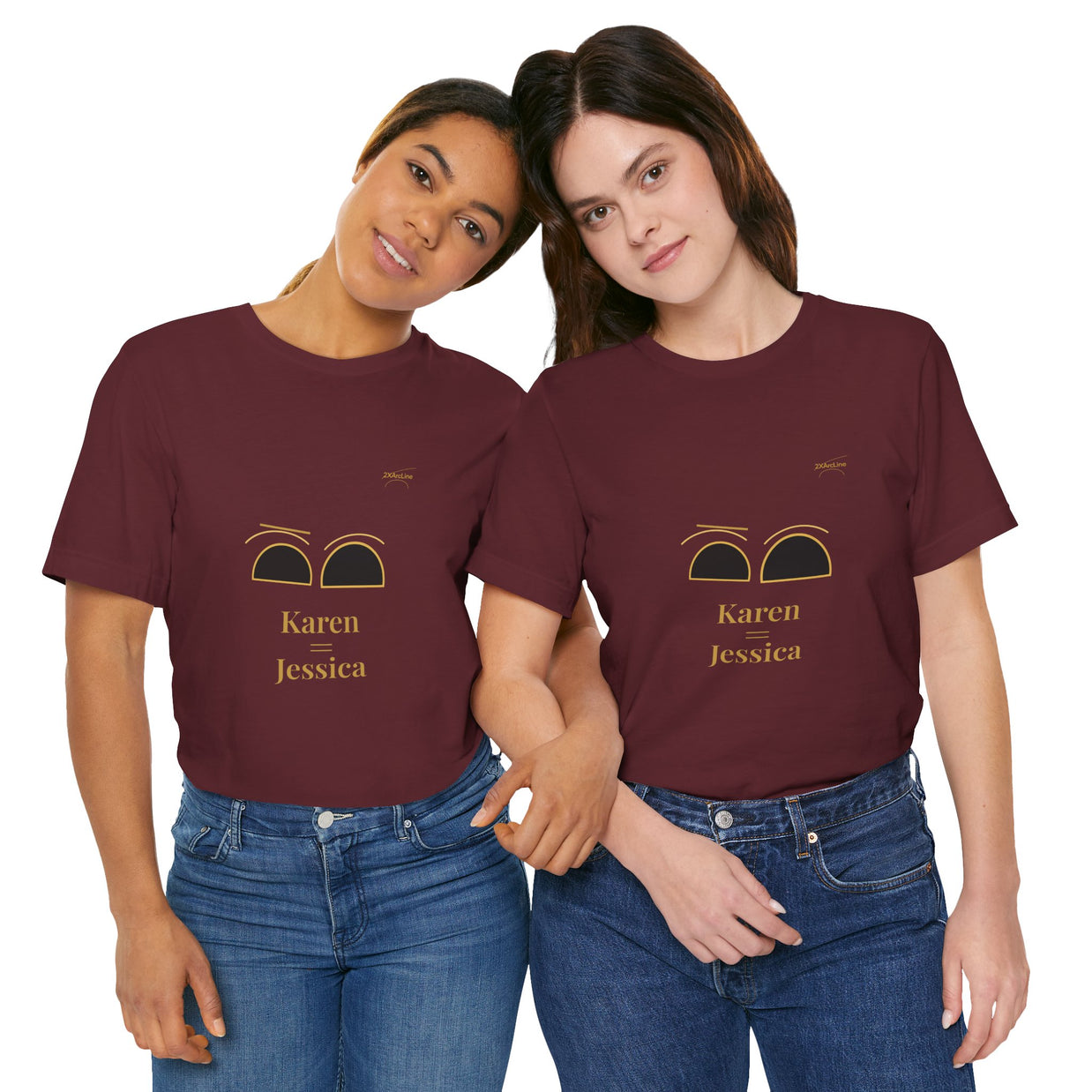 2XArcLine Minimalist(Karen =Jessica) Tee