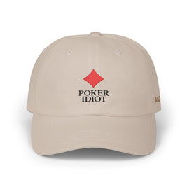 Poker Idiot Dad Cap – Diamond Logo / “AGGRO” Side Embroidery – Poker Streetwear Hat