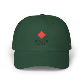 Poker Idiot Dad Cap – Diamond Logo / “AGGRO” Side Embroidery – Poker Streetwear Hat