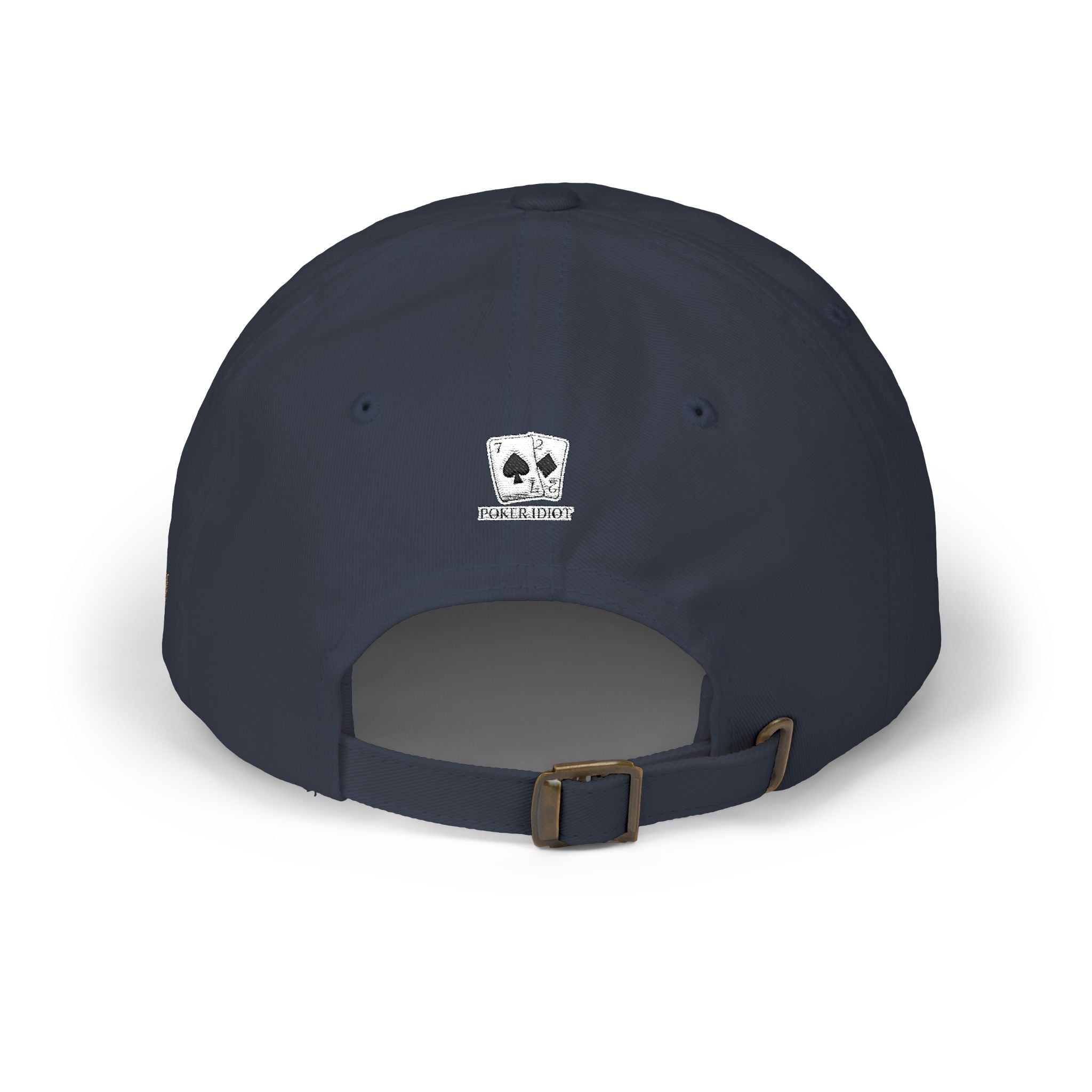 Poker Idiot Dad Cap – Diamond Logo / “DEGEN” Side Embroidery – Poker & Gambling Streetwear Hat