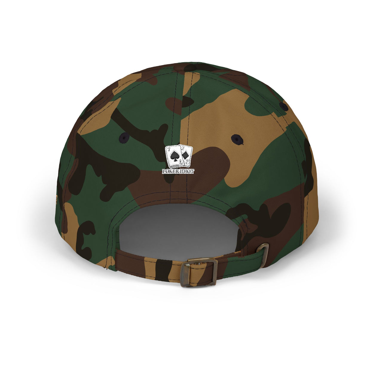 Poker Idiot Dad Cap – Diamond Logo / “GRINDER” Side Embroidery – Poker Player Hat