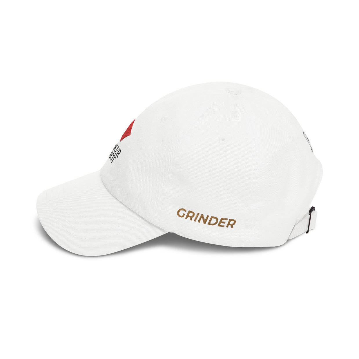Poker Idiot Dad Cap – Diamond Logo / “GRINDER” Side Embroidery – Poker Player Hat