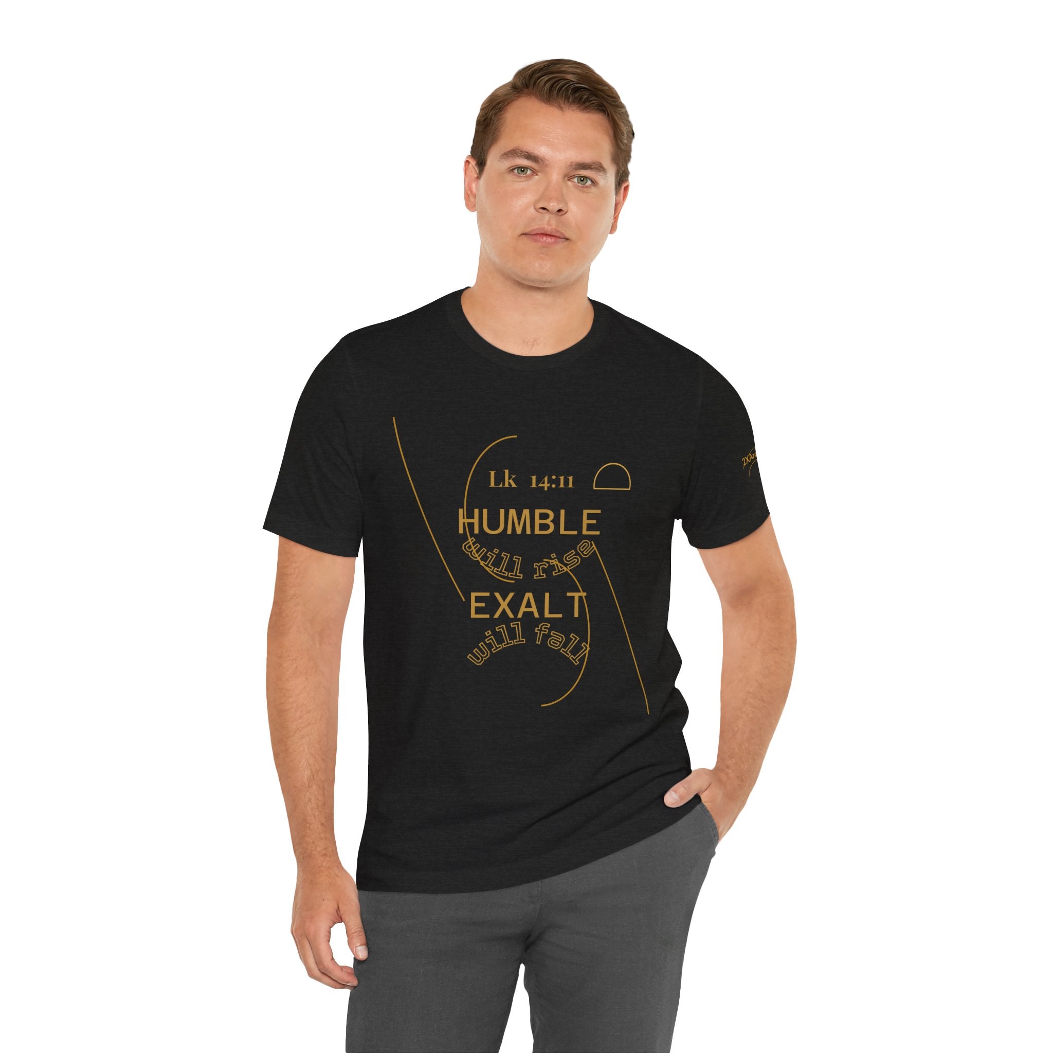 2XArcLine Luke 14:11 “Humble & Exalted” Tee/Bible verse