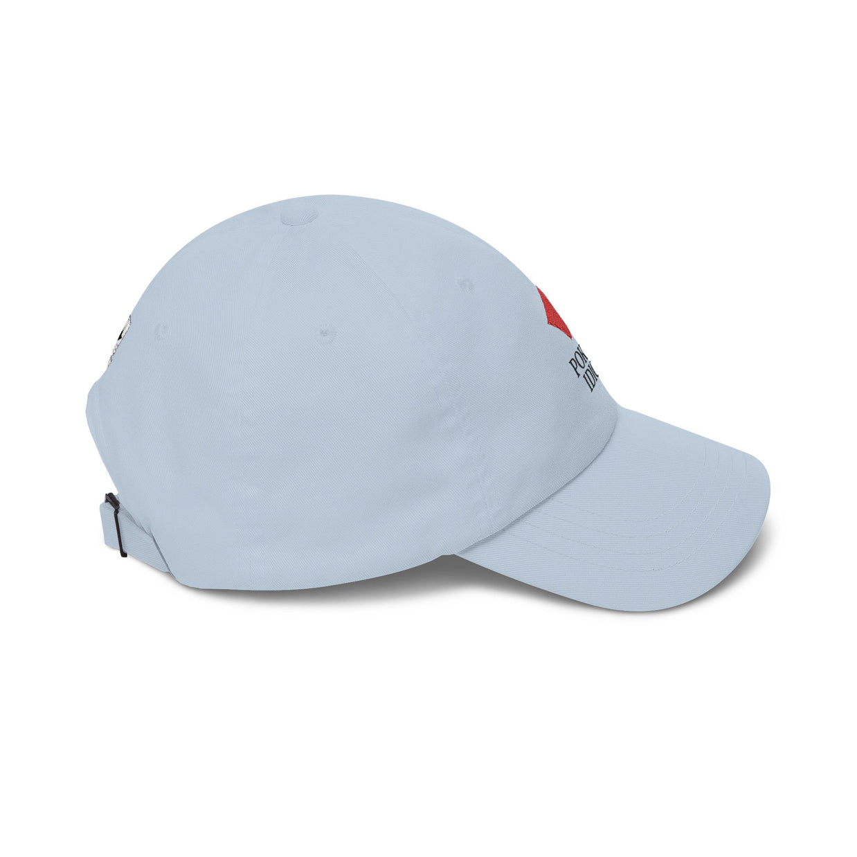 Poker Idiot Dad Cap – Diamond Logo / “DEGEN” Side Embroidery – Poker & Gambling Streetwear Hat