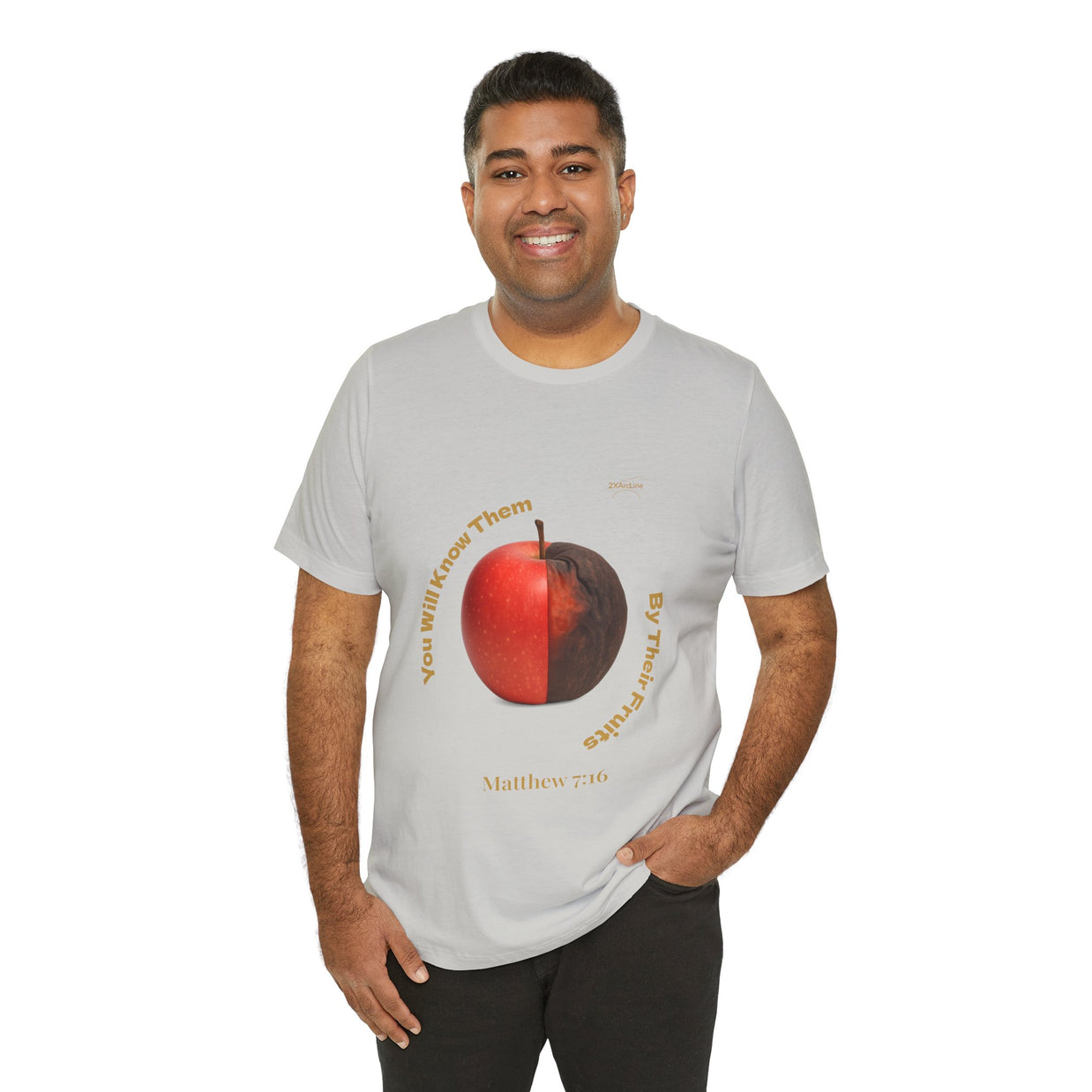 Matthew 7:16 “By Their Fruits” Tee/Bible verse