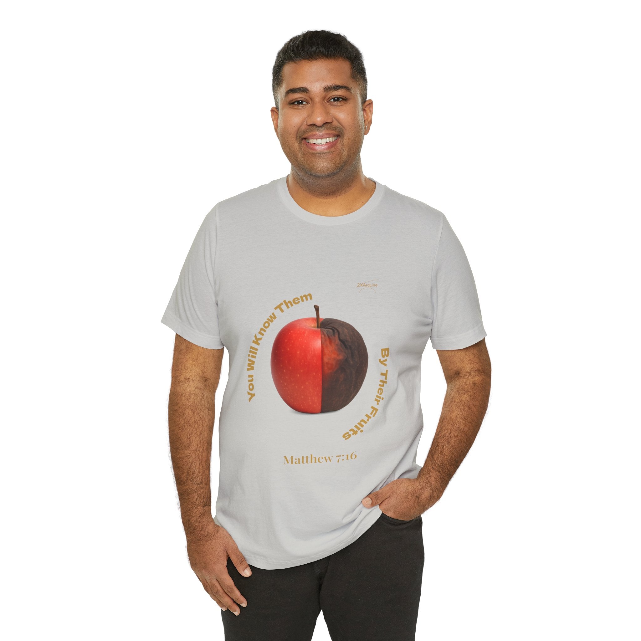 Matthew 7:16 “By Their Fruits” Tee/Bible verse