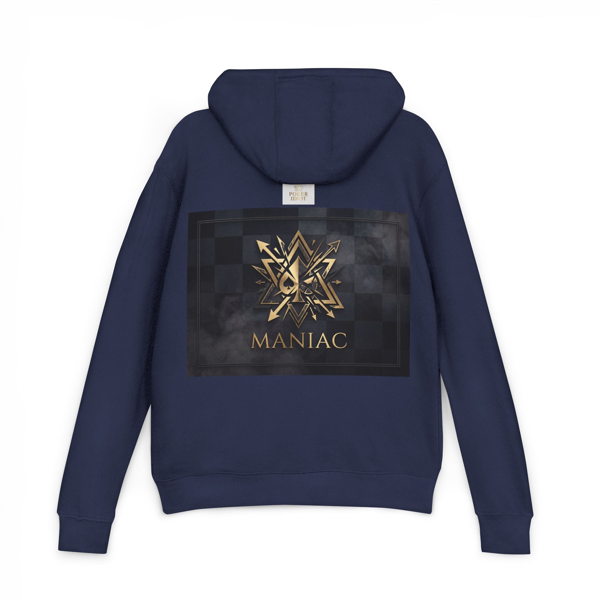 MANIAC — Geometric Gold Poker Hoodie