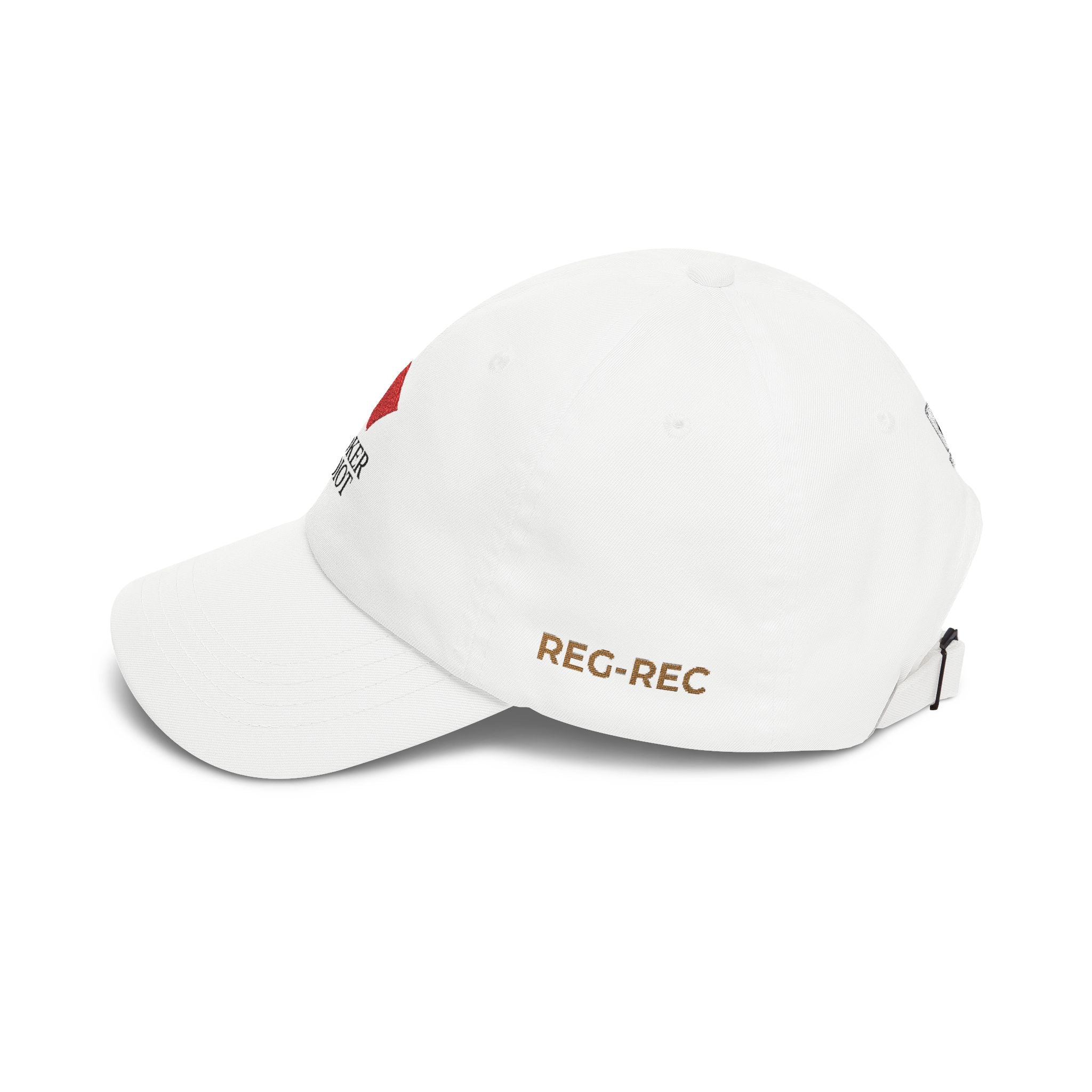 Poker Idiot Dad Cap – Diamond Logo / “REC-REC” Side Embroidery – Poker Insider Streetwear Hat