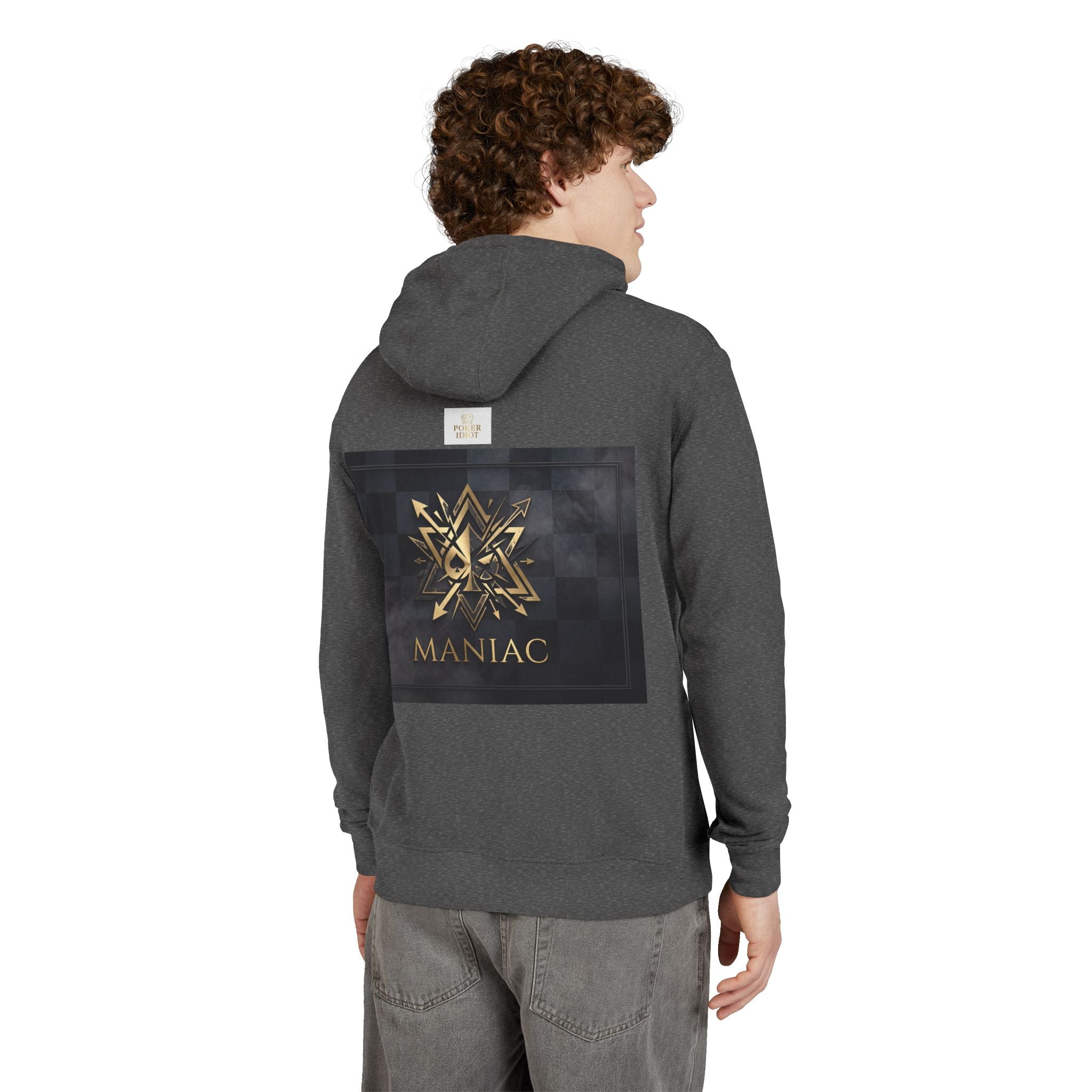 MANIAC — Geometric Gold Poker Hoodie