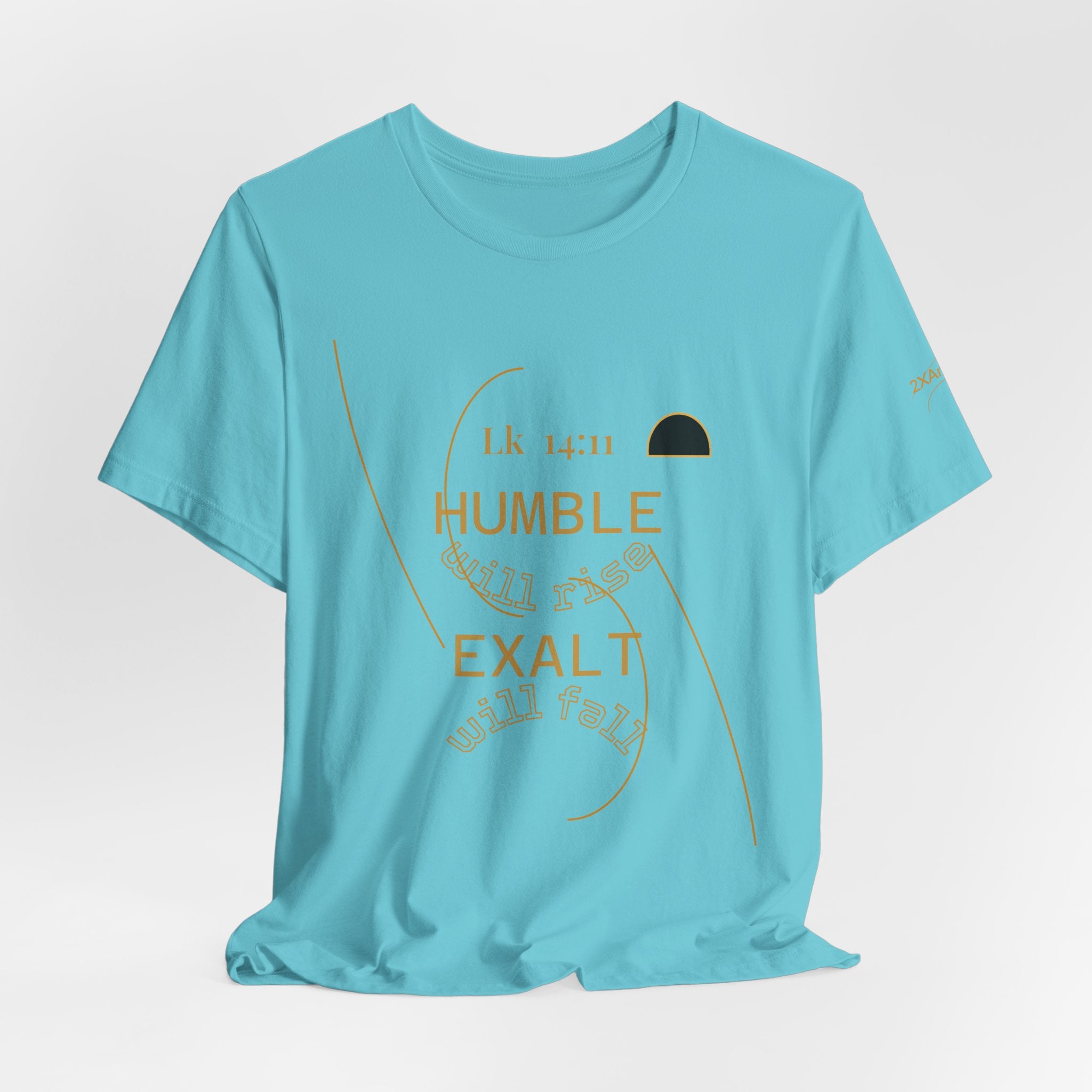 2XArcLine Luke 14:11 “Humble & Exalted” Tee/Bible verse