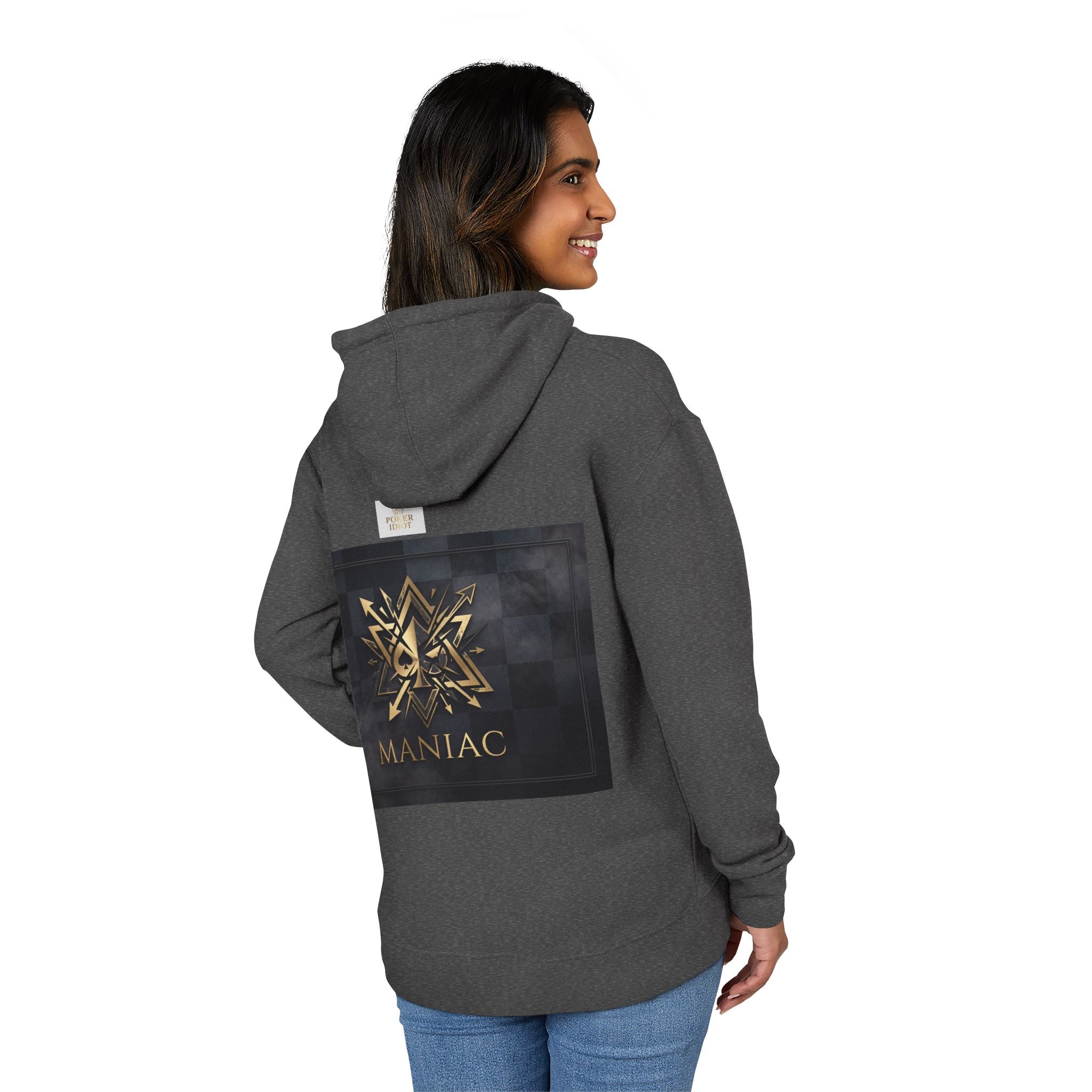 MANIAC — Geometric Gold Poker Hoodie